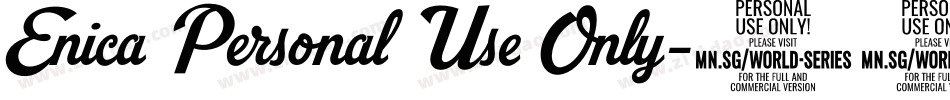 Enica Personal Use Only字体转换